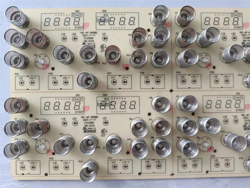  立式插件機對于家電觸摸彈簧開關解決方案(圖1)