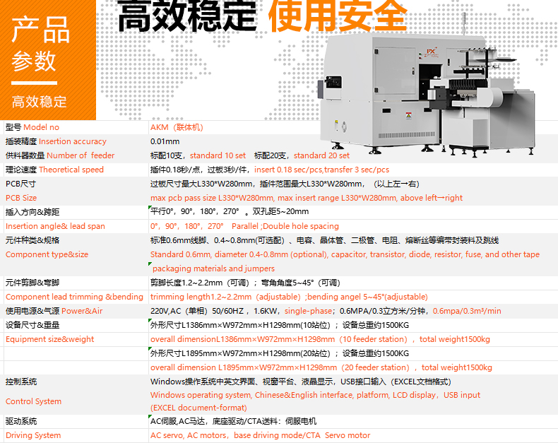 自動臥式插件機(jī) AKM(圖3)